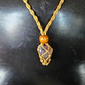 Handcrafted Amethyst Crochet Necklace