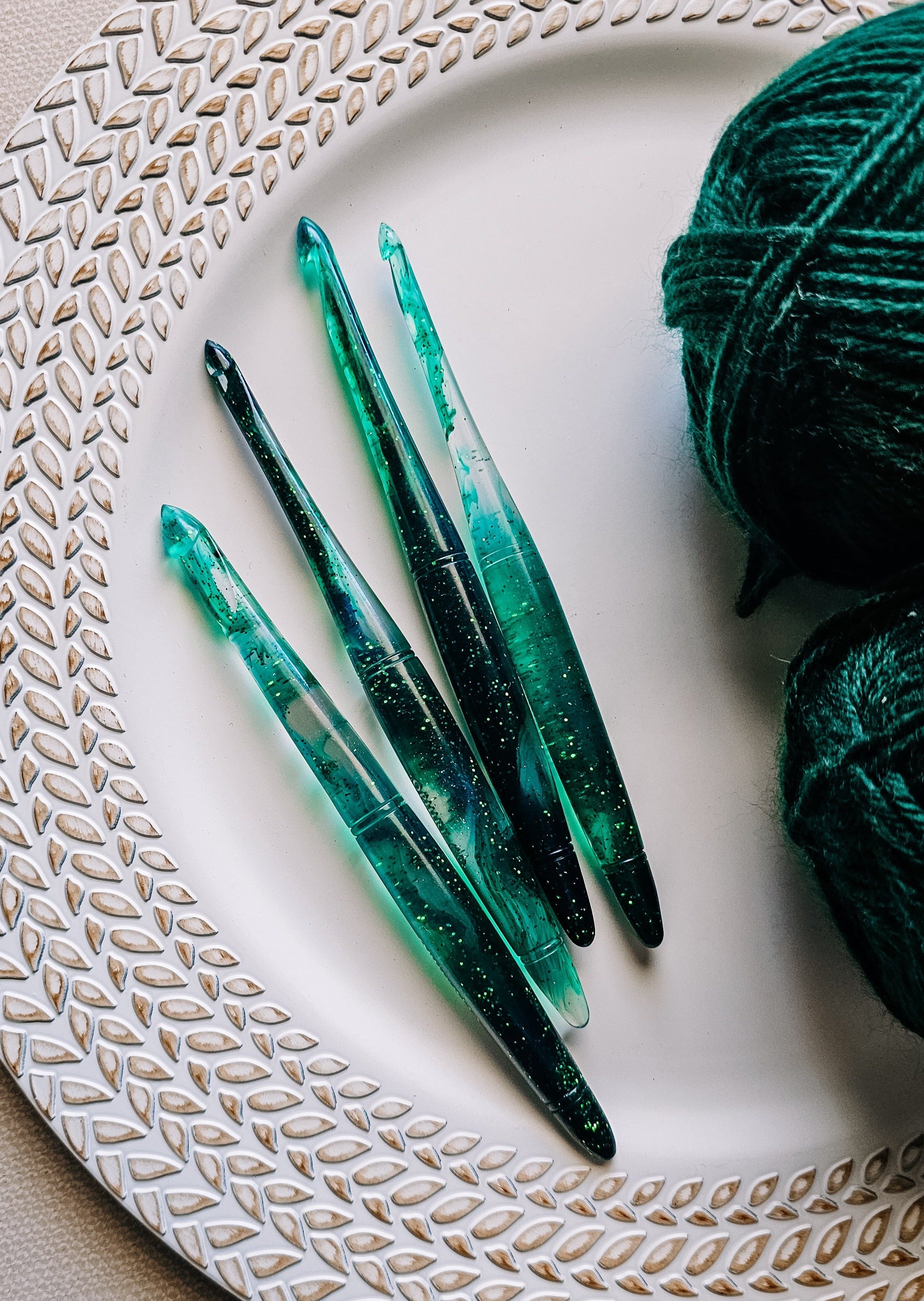 Emerald May Birthstone Crochet Hook