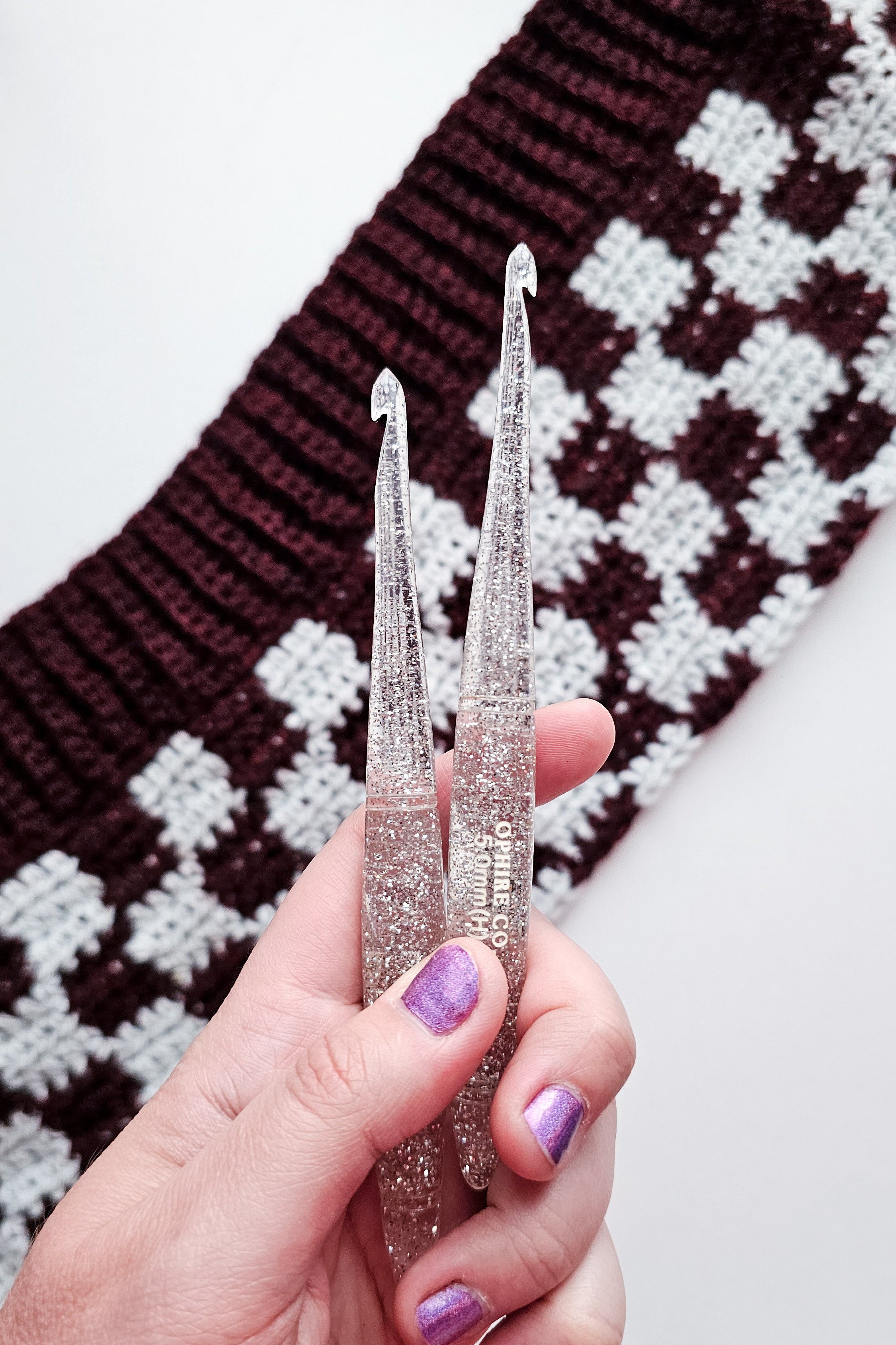 Diamond April Birthstone Crochet Hook
