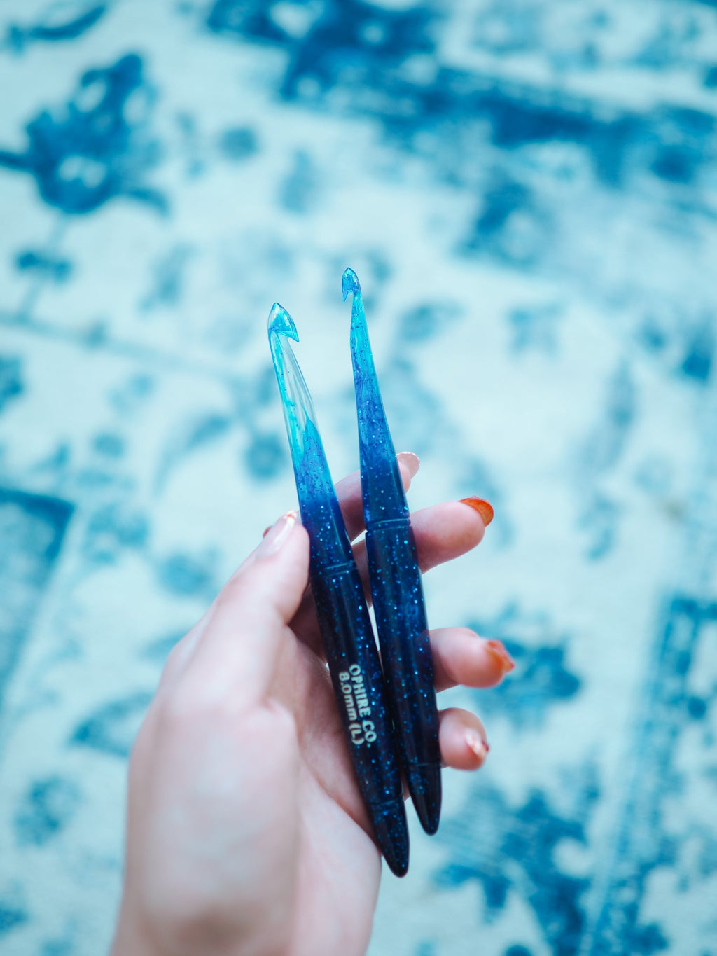Sapphire September Birthstone Crochet Hook