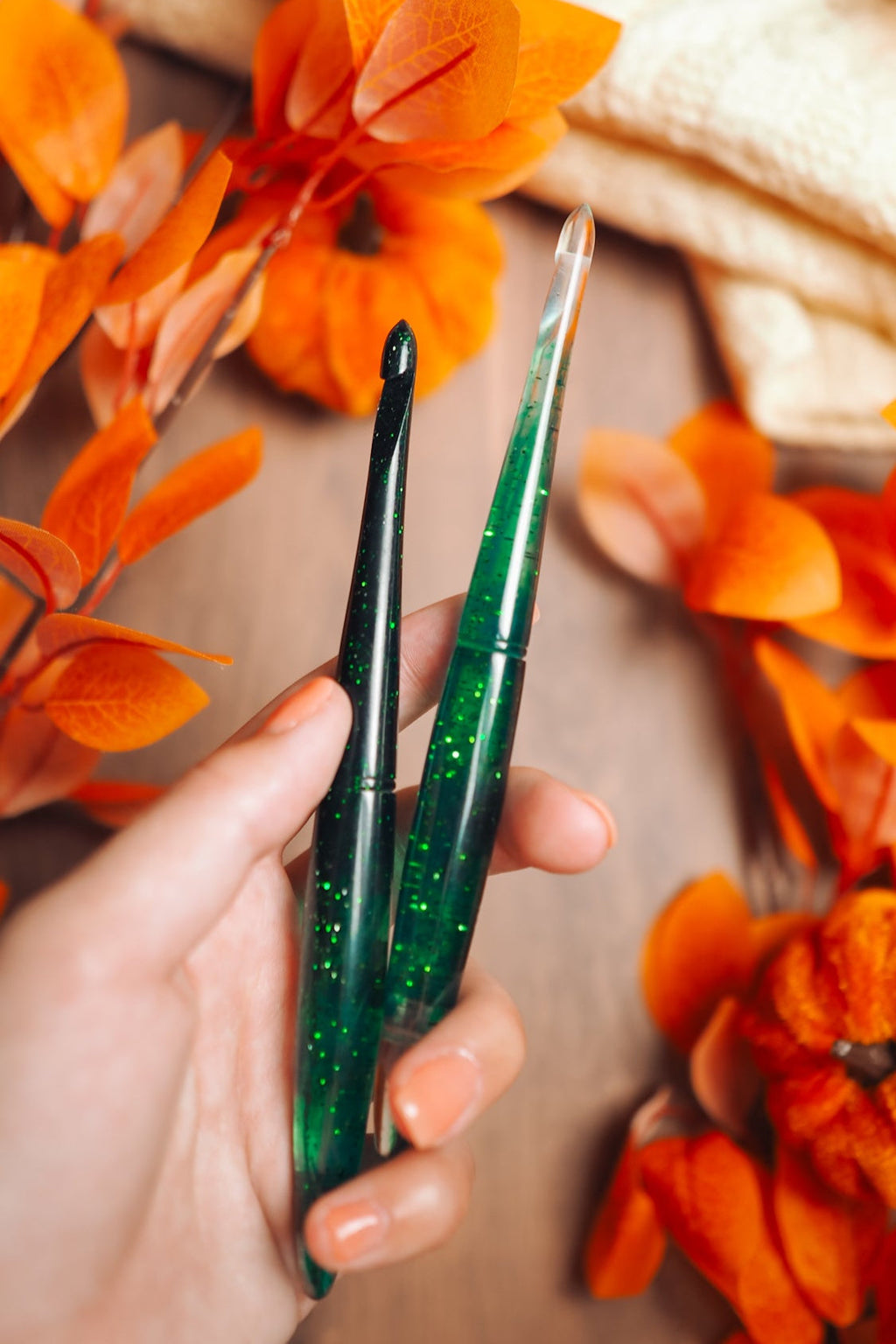 Emerald May Birthstone Crochet Hook