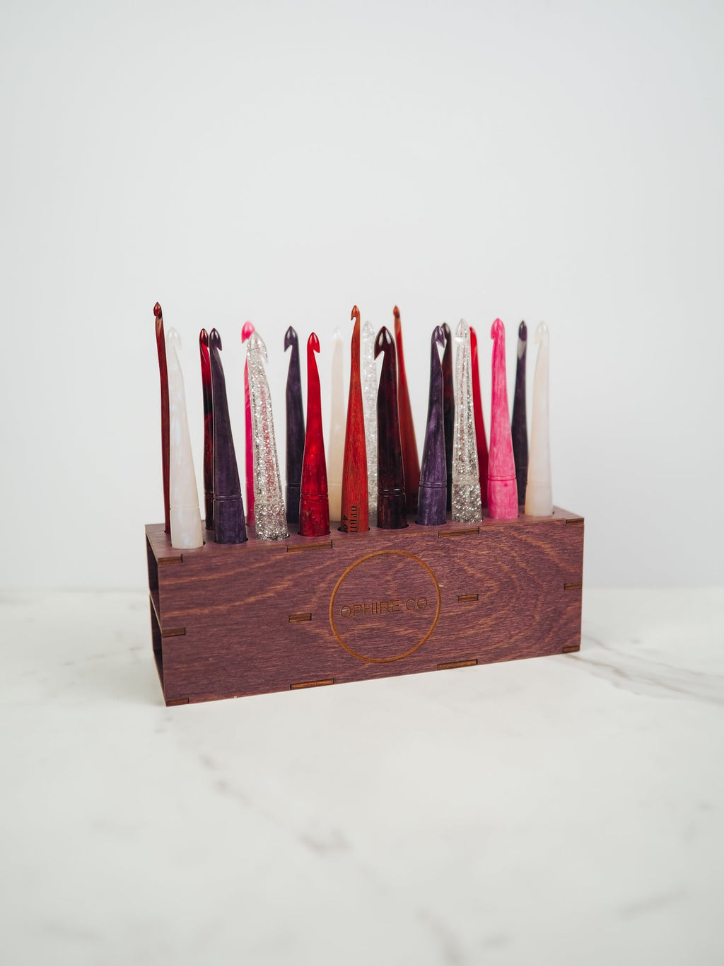 Plum Wooden 20 Hook Stand