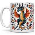 Floral Dragon Mug